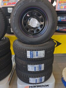 大田原店★新品ホイールタイヤSET 4本★デイトナ 15インチ6.5Ｊ★クムホ CW61 195/80R15★ハイエースなど