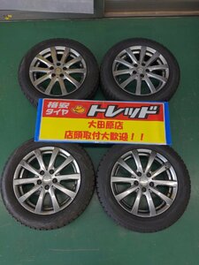 大田原店★中古ホイールスタッドレスタイヤSET 4本★チームスパルコ 15インチ6.0Ｊ★ピレリ/ダンロップ 185/60R15★シエンタなど