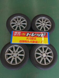 大田原店★中古ホイールタイヤSET 4本★INVERNO 14インチ5.5Ｊ★ヨコハマ アイスガード50＋175/70R14★ヴィッツ/マーチなど