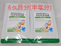 送料無料 マルチビタミン＋マルチミネラル粒 約6か月分 リプサ サプリ サプリメント 野菜不足 基礎的栄養素 ビタミン ミネラル_画像1