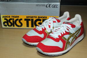  rare unused goods stain equipped 25.5cm 70~80 period ASICS TIGER dead stock new goods 