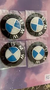 BMW ホイールセンターキャップステッカー シール カーボン56mm ４枚