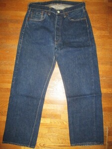 濃紺 LEVI'S 501XX ギャラ無し紙パッチ W35L30 オリジナル ヴィンテージ Vintage デニムパンツ Gパン リーバイス 60年代 本物 ビンテージ