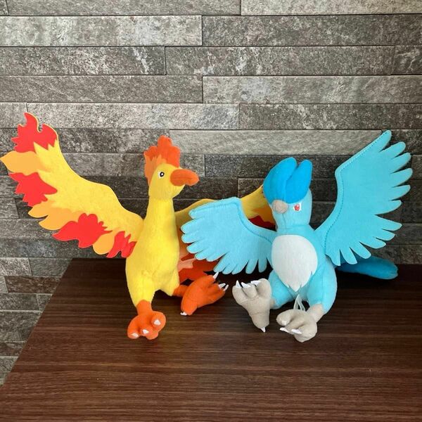 ポケモン ぬいぐるみ ホウオウ　フリーザー　手乗りサイズ