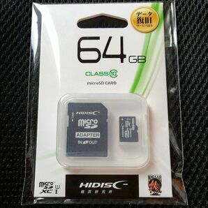 HIDISCハイディスクmicroSDXCメモリカード 128GB CLASS10 HDMCSDH64GCL10DS