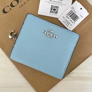 COACH コーチ　折り財布　ブルー 二つ折り財布