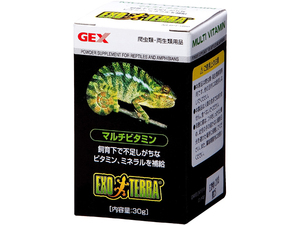 ●　マルチビタミン30g　ジェックス　エキゾテラ　爬虫類用サプリメント　消費税0円　新品　●