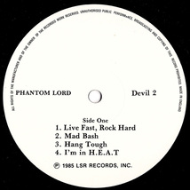 ◆ヘビメタ/ワンオーナー美品/LP◆Phantom Lord「Phantom Lord」Pentagram Records Devil 2、米国盤、Heavy Metal, Speed Metal_画像3