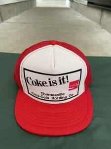 レア 美品 90s ヴィンテージ 韓国製 コカコーラ トラッカーキャップ 赤 レッド Coke is it Korea製 COCA COLA メッシュキャップ ビンテージ