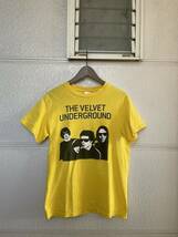 激レア 00s THE VELVET UNDERGROUND バンドTシャツ yellow バンT Y2K ヴェルヴェット・アンダーグラウンド ルー・リード tennessee river_画像1