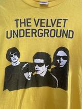 激レア 00s THE VELVET UNDERGROUND バンドTシャツ yellow バンT Y2K ヴェルヴェット・アンダーグラウンド ルー・リード tennessee river_画像4