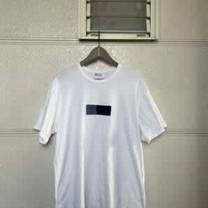 レア KUON DAN コラボ デニムパッチワークBOX Tシャツ M ホワイト 白 WHITE クオン SHINICHIRO ISHIBASHI ダン DENIM BOX