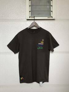 レア VANS VAULT ロゴ刺繍 Tシャツ ブラウン BROWN 茶色 愛 アラビア文字 バンズ ヴァンズ ボルト tee