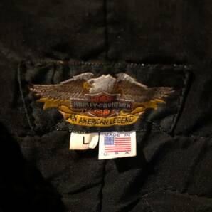 Vintage Leather VEST レザーベスト 本革 ハーレー バイカー 革ベスト 古着の画像7