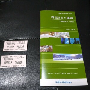 西武鉄道 ★ 西武バス ★ 乗車券 2枚セット ★ 株主優待 ★ 2024年5月31日まで 