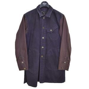 ヴァルゴ VIRGO VINTAGE WORKER LONG JKT／HICKORY ワーカーロングジャケット ヒッコリー パープル サイズ：2 商品番号:8066000244679