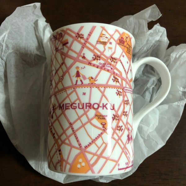 map mug マグカップ　自由が丘