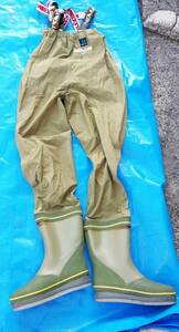 [ б/у прекрасный товар ] Shimano SHIMANO NEXUS.. речная рыбалка WA-1025 брюки хаки цвет L размер 26-26.5cm