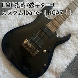 EMG установка . custom Ibanez.7 струна гитара .RGA7