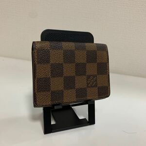 美品　LOUIS VUITTON ルイヴィトン ダミエ 名刺入れ カードケース ブラウン系