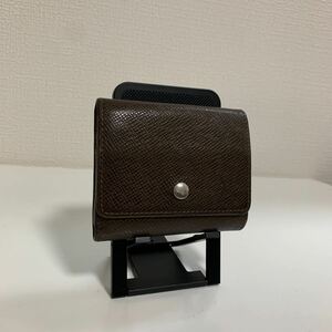 美品　LOUIS VUITTON ルイヴィトン タイガ 小銭入れ 折り財布　ミニウォレット　ブラウン系　セルゲイ 