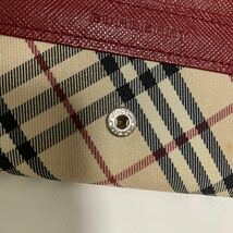 美品　Burberry バーバリー　ノバチェック がま口　長財布 ナイロンレザー_画像8