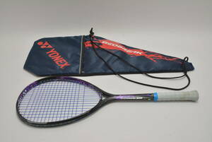 115 y095 YONEX GEOBREAK 80G 軟式 テニス ラケット ヨネックス ジオブレイク パープル ケース、おまけ付き