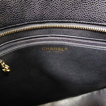 CHANEL　シャネル　復刻トート　キャビアスキン　ハンドバッグ　ブラック　黒　バッグ　　_画像4