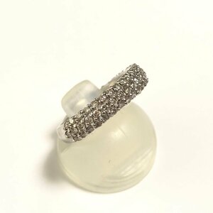 K18WG　ダイヤモンド0.7ct　フラットデザイン　リング　指輪　ホワイトゴールド　＃9　