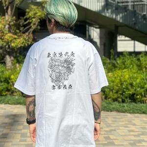 新品未使用 LEFLAH レフラー　東京陸弍壱　SS Tシャツ　WHITE-L WANIMA