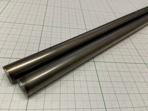 【2本セット】SUS430　ステンレス丸棒　端材　φ12.5×300mm【レターパックライト370円】《sus430-300》