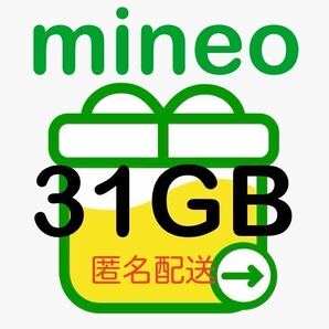 【匿名取引】 31GB mineo パケットギフト マイネオの画像1