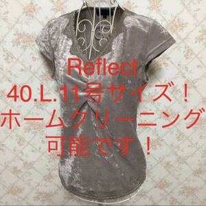 *Reflect/ Reflect * ultimate beautiful goods * large size! short sleeves cut and sewn 40(L.11 number )