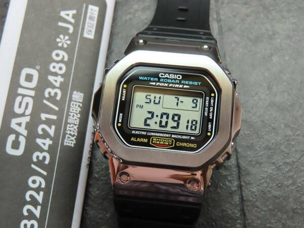 カシオ/CASIO●G-SHOCK/Gショック■DW-5600■定番スクエア【シルバーメタル】カスタム 国内モデル※時計本体付き★送料無料