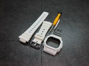 G-SHOCK/G shock *5610 series [ white ] Raver bezel * band * tool set for exchange #GW-M5610,GLX-5600 and so on * free shipping 