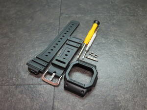 G-SHOCK/G shock *5610 series [ black ] Raver bezel * band * tool set for exchange #GW-M5610,GLX-5600 and so on * free shipping 