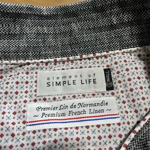 X-15 SIMPLE LIFE（レナウン） サイズ S！ プレミアム 麻・リネン（77%）ポロシャツ 美品の画像3