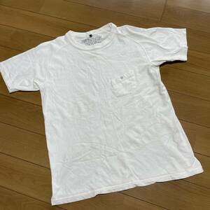 A-5　NIGEL CABOURN/ナイジェルケーボン　サイズ 46！　白 ポケットTシャツ