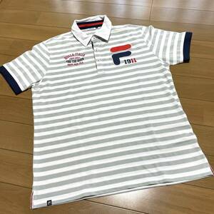 I-8　フィラ GOLF サイズLL！DRYポロシャツ　刺しゅう　美品