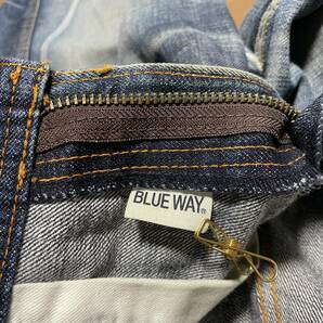 I-4 B.W.Jeans（ブルーウェイ・日本製） サイズLL！USED加工 Gパンの画像4