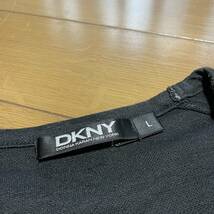 Z-14　DKNY/ダナキャラン（オンワード樫山・日本製）　サイズL・黒！　DRY　カモフラロンT_画像3