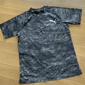 A-7 PUMA/ Puma размер M(UK)* чёрный! DRYCELL спина часть сетка футболка одежда прекрасный товар 