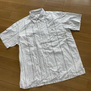 C-5　ラコステ（ファブリカ・日本製）　サイズ4！ロゴ刺しゅう　コットンシャツ