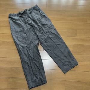 G-15 Tomorrowland PILGRIM( сделано в Японии ) размер M* серый! лен (100%) легкий брюки 