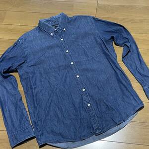 P-19 SHIP/ Ships size L! GENERAL SUPPLY button down Denim shirt 