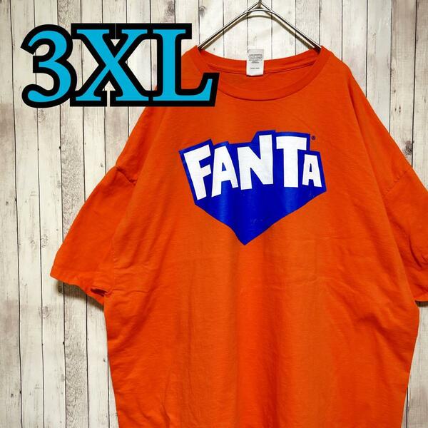 古着【入手困難】　FANTA ファンタ　ロゴTシャツ　輸入品　3XLサイズ　半袖　 春服 夏服 海外古着 企業 会社 ドリンク 炭酸飲料 ジュース