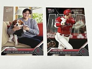 Topps Now トップス 大谷翔平 Shohei Ohtani MVP受賞記念　デコピン 愛犬　2枚セット　トレーディングカード　野球 MLB　OS16 OS19 ③