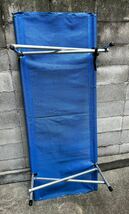 キャンプタイム CAMP TIME ロールアコット Roll-A-Cot STANDARD SIZE ブルー 米国製 メッシュ コット USED キャンプ カヌーキャンプ _画像4