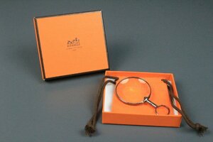 エルメス HERMES ルーペ 虫眼鏡 ネックレス シルバー 希少 箱付 4266kdcz