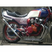 プリティー製 CBX550F 改 タイプ１ 4-2-1 マフラー　メッキ_画像1